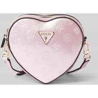 Guess Umhängetasche mit Label-Applikation Modell 'ARNELA' in Rose, Größe 1 von Guess