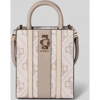 Guess Umhängetasche mit Label-Applikation Modell 'ERENIA MINI TOTE' in Taupe, Größe 1 von Guess