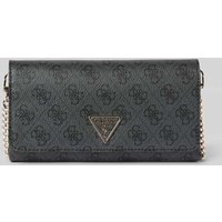 Guess Umhängetasche mit Label-Applikation Modell 'NOELLE' in Graphit, Größe 1 von Guess