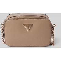 Guess Umhängetasche mit Label-Applikation Modell 'NOELLE' in Taupe, Größe 1 von Guess