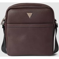 Guess Umhängetasche mit Label-Applikation in Aubergine, Größe One Size von Guess