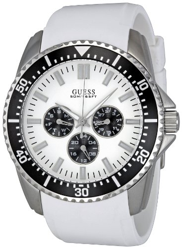 Guess Unisex-Armbanduhr Chronograph Leder W90070G5 von Guess