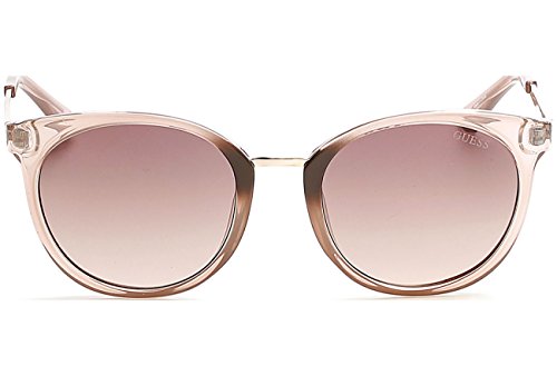 Guess Unisex-Erwachsene GU7459 57F 52 Sonnenbrille, Beige (Beige Luc/Marrone Grad) von GUESS
