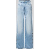 Guess Wide Leg Jeans mit Label-Patch Modell 'PAZ' in Hellblau, Größe 28/32 von Guess