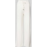 Guess Wide Leg Pyjama-Hose mit Tunnelzug Modell 'SAMANTHA' in Offwhite, Größe L von Guess