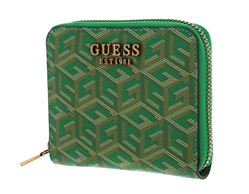 GUESS Women Laurel SLG SMALL Zip Around Bag, Waldlogo von GUESS