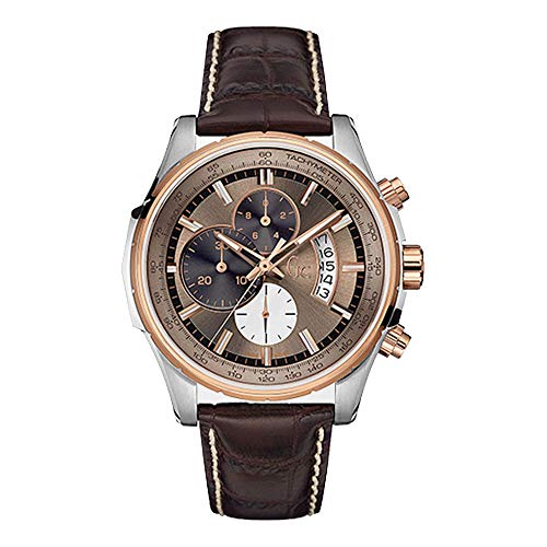 Guess Herren Chronograph Quarz Uhr mit Leder Armband X81012G5S von GUESS