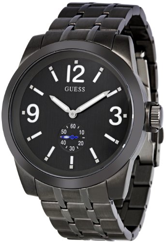 Guess Herren-Armbanduhr Zoom W17536G1 Analog Stahl Schwarz von Guess