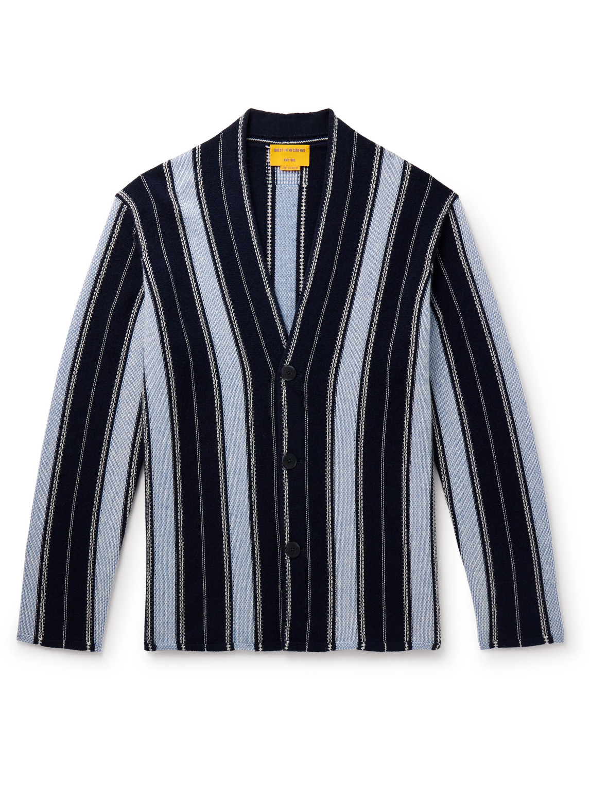 Guest In Residence - Baja Everywear Striped Cashmere Cardigan - Men - Blue - M von Guest In Residence