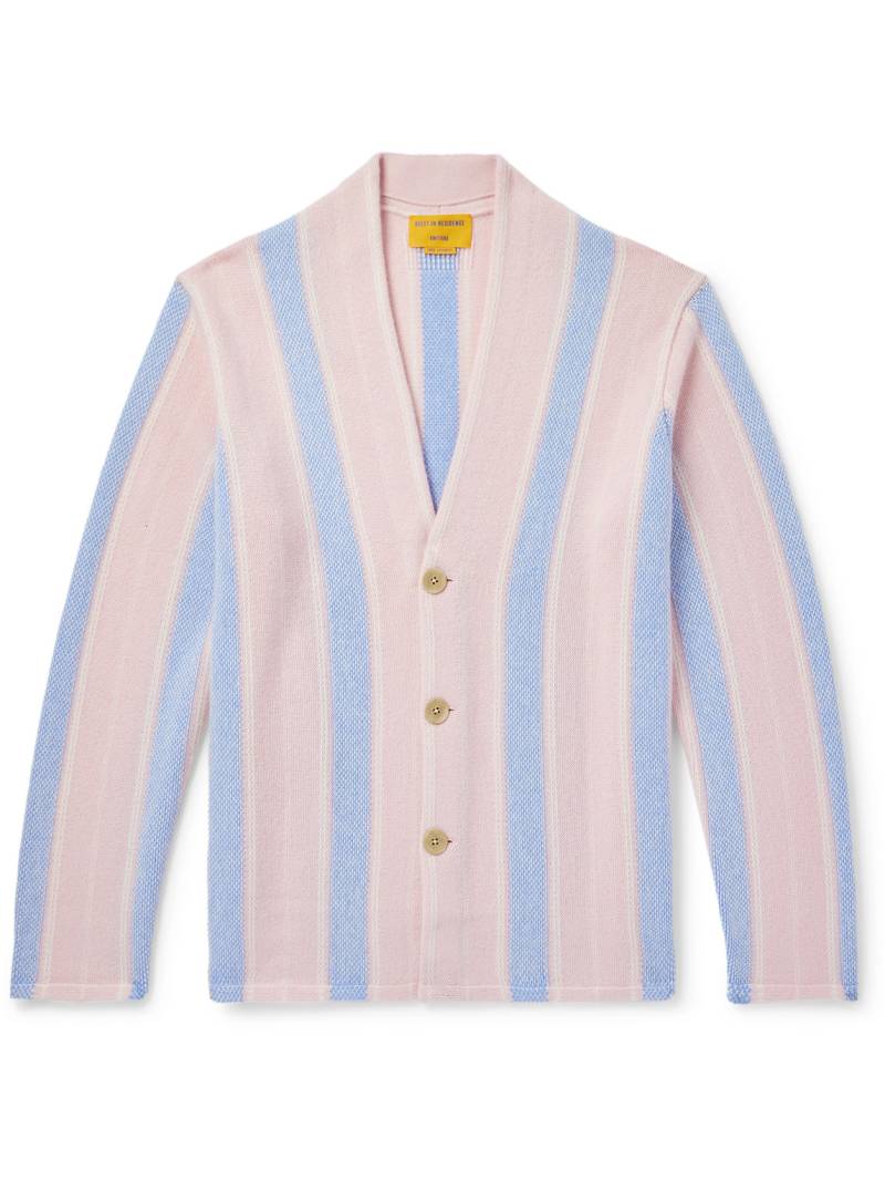 Guest In Residence - Baja Everywear Striped Cashmere Cardigan - Men - Pink - M von Guest In Residence