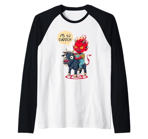 Okkulter Humorvoller It's So Cuddly für Damen und Herren Raglan von GuffawGear