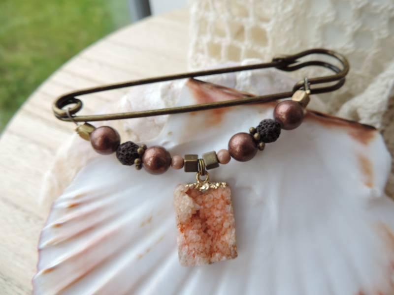 Brosche Kiltnadel Schalnadel Tuchnadel Groß von Guggarella