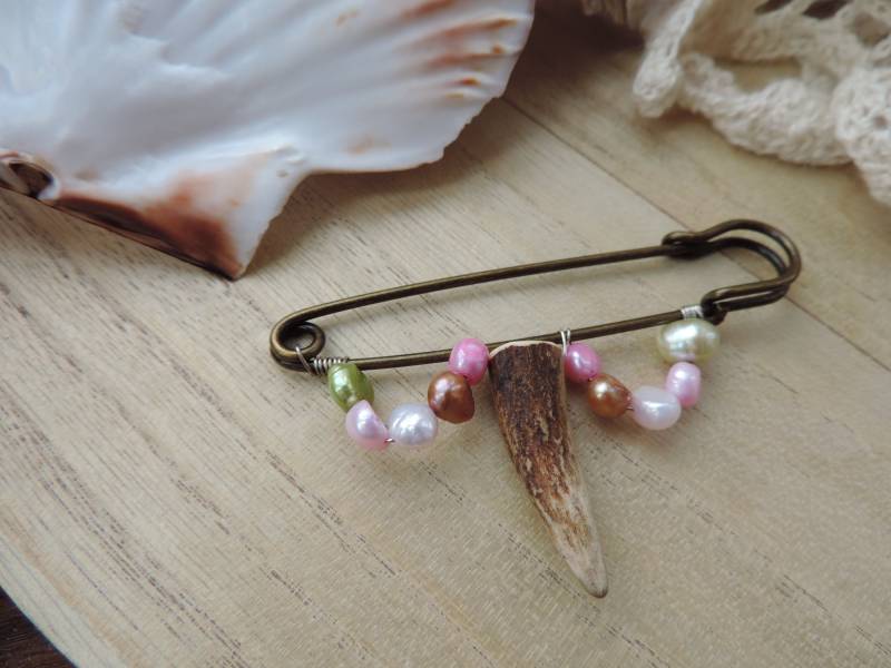 Brosche Kiltnadel Schalnadel Tuchnadel Trachtennadel von Guggarella