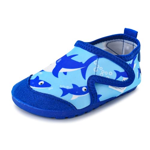 Gugifcto Badeschuhe Kinder Strandschuhe Schwimmschuhe Wasserschuhe Junge Mädchen Baby Schnell Trocken Outdoor Aqua Schuhe Barfuss Schuhe Blue 20/21 EU von Gugifcto