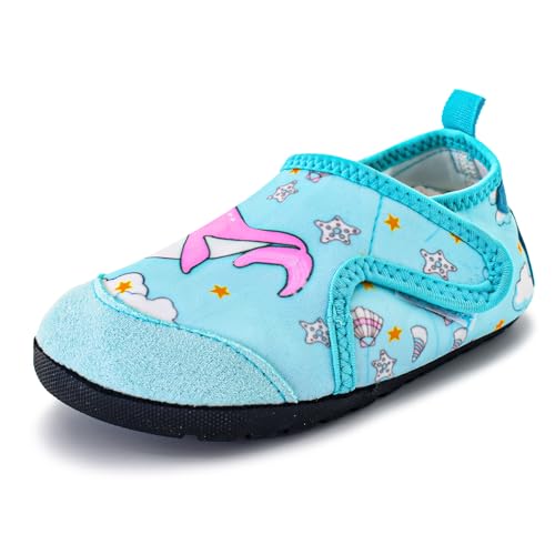 Gugifcto Badeschuhe Kinder Strandschuhe Schwimmschuhe Wasserschuhe Junge Mädchen Baby Schnell Trocken Outdoor Aqua Schuhe Barfuss Schuhe Green 20/21 EU von Gugifcto