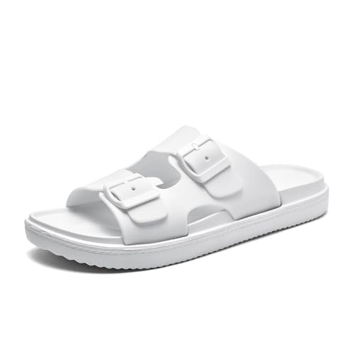 Gugifcto Hausschuhe Herren Sandalen Damen Sangles RéGlables Orthotique Gartenschuhe Herren Clogs Confortables Et LéGèRes Pantoufles Eva Chausson White42EU von Gugifcto
