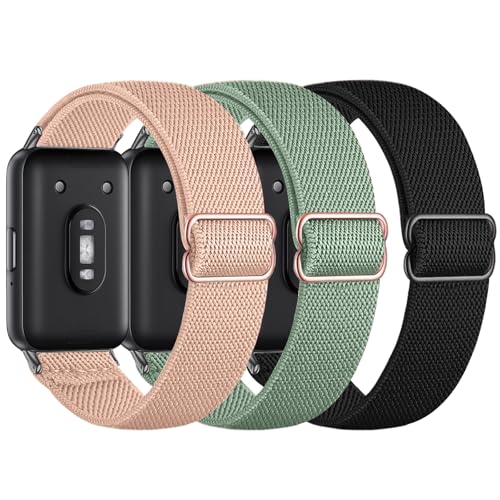 Gugobit 3 Stück Elastische Armband Kompatibel mit Samsung Galaxy Fit 3, Nylon Sport Loop Weiches Atmungsaktives Dehnbare Ersatzarmband Uhrenarmband für Samsung Galaxy Fit 3 SM-R390 Damen Herren Gugobit 3 Stück Elastische Armband Kompatibel mit Samsung Galaxy Fit 3, Nylon Sport Loop Weiches Atmungsaktives Dehnbare Ersatzarmband Uhrenarmband für Samsung Galaxy Fit 3 SM-R390 Damen Herren von Gugobit