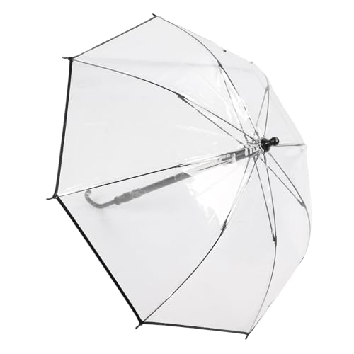Gugxiom Großer Klarer Regenschirm, Regen Winddichtes Transparentes Auto Offener Langer Stick -Regenschirm für Foto -Requisiten -Reisen Im Freien Im Freien von Gugxiom