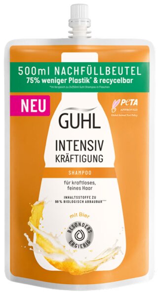 Guhl Intensiv Kräftigung Shampoo Nachfüllbeutel 500 ml von Guhl