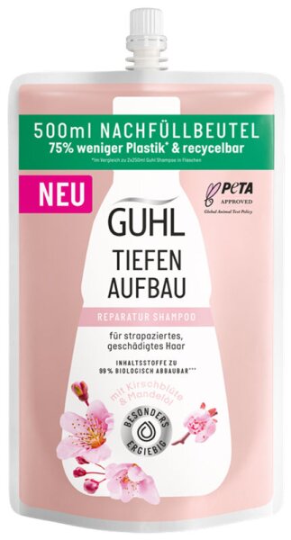 Guhl Tiefen Aufbau Shampoo Nachfüllbeutel 500 ml von Guhl