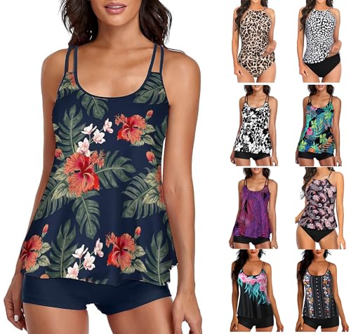 Guhmomh Badeanzug Damen Tankini Set Sommer Badeanzüge Oberteil mit Badeshorts Elegant Bademode Zweiteiler Schwimmanzug Frauen Swimsuit Sommermode Tankinis Damen Sale Grün L Guhmomh Badeanzug Damen Tankini Set Sommer Badeanzüge Oberteil mit Badeshorts Elegant Bademode Zweiteiler Schwimmanzug Frauen Swimsuit Sommermode Tankinis Damen Sale Grün L von Guhmomh