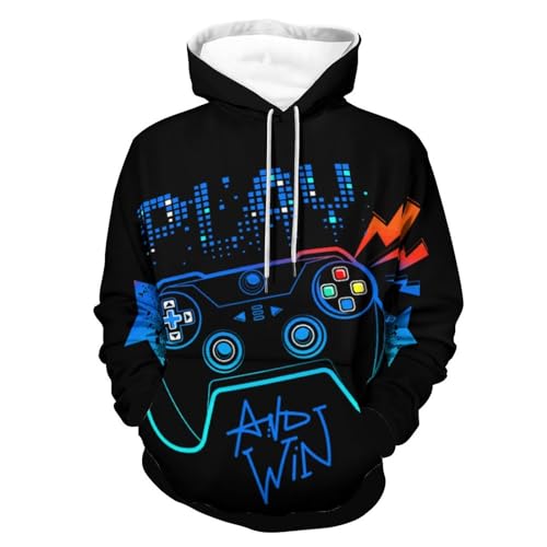 Guhothli Unisex Kapuzenpullover mit Grafikdruck, Pullover, Sweatshirt, lässig, langärmelig, Taschen, S-3XL, Schwarz-1, Large Guhothli Unisex Kapuzenpullover mit Grafikdruck, Pullover, Sweatshirt, lässig, langärmelig, Taschen, S-3XL, Schwarz-1, Large von Guhothli