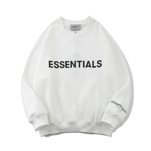 GuiSoHn Essentials Hoodie,Essentials Tshirt Pure Cotton Double Line Glued 3D Letters Hip Hop Couples Sportswear, Unisex Fleece Pure Cotton with von GuiSoHn