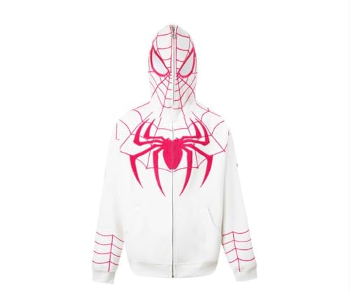 GuiSoHn Y2k Zip Up Hoodie Spider Young Hooded Jacket Hallowee von GuiSoHn