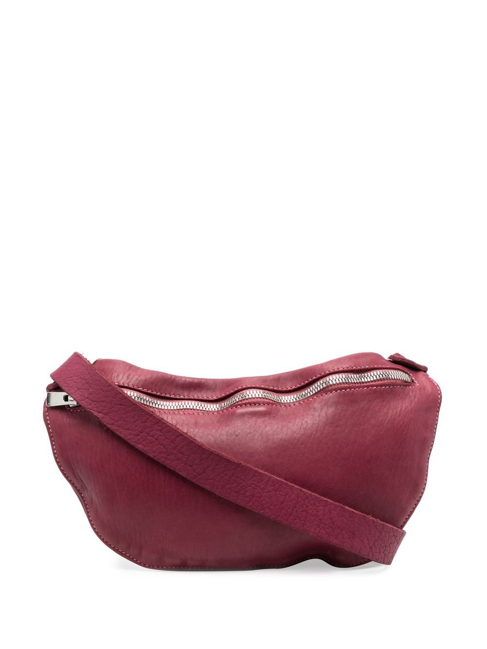 Guidi Schultertasche mit Reißverschluss - Rosa von Guidi