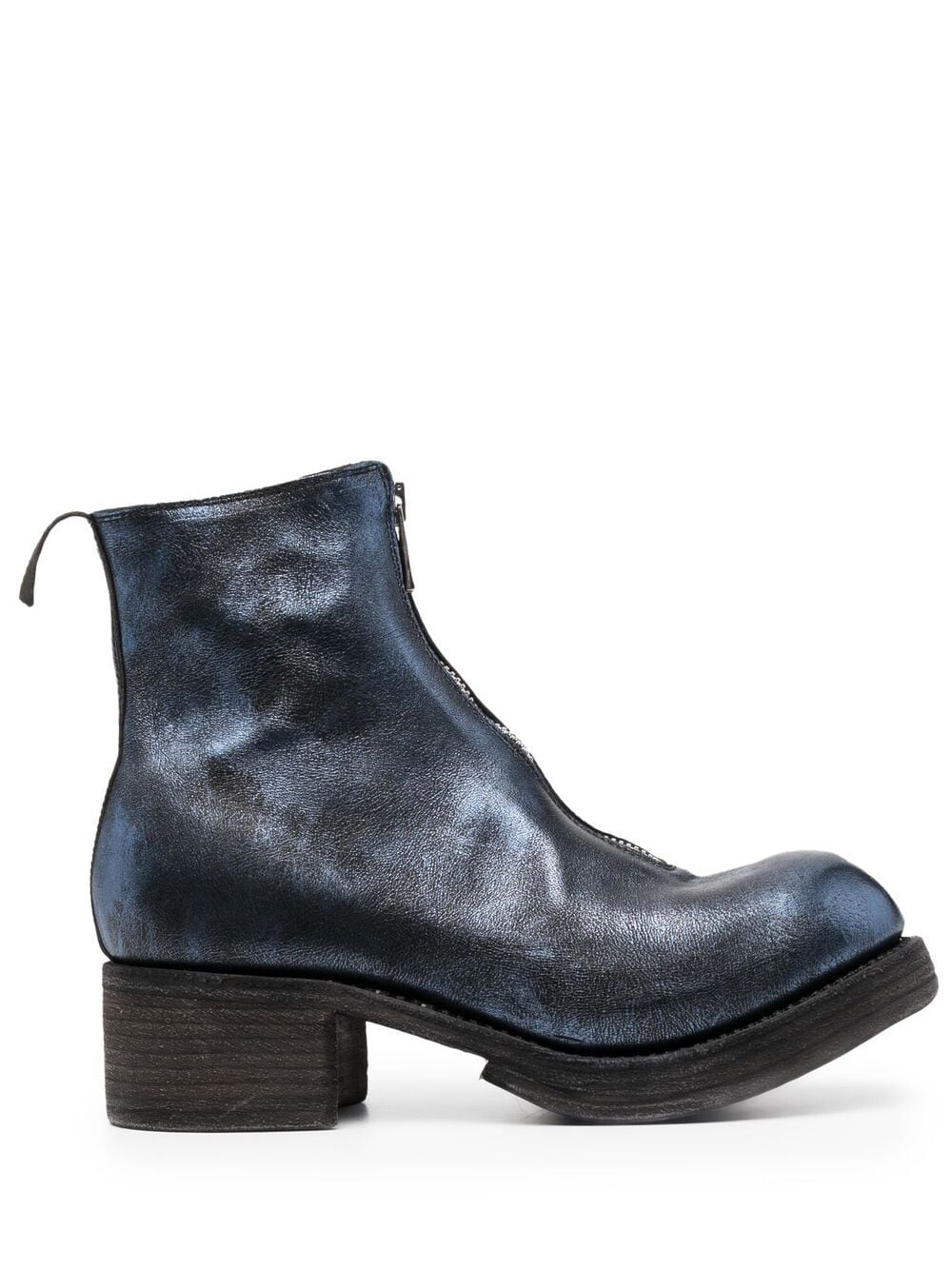 Guidi Stiefel im Metallic-Look - Blau von Guidi