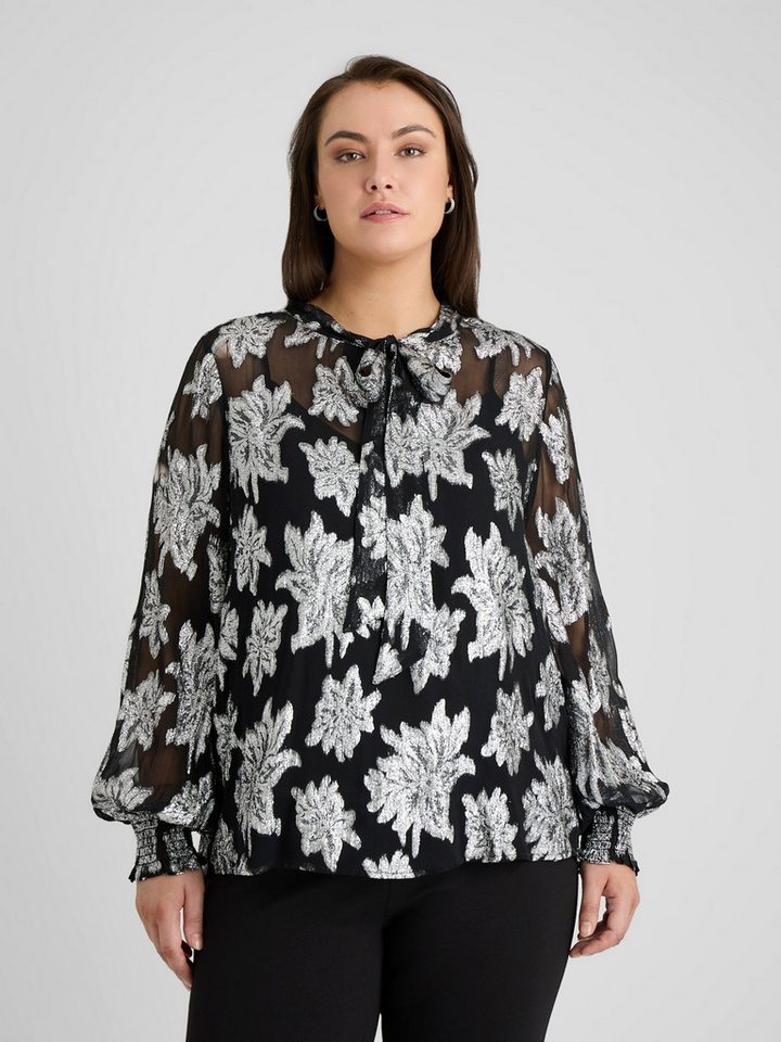 Guido Maria Kretschmer Curvy Langarmbluse Fina (1-tlg) Drapiert/gerafft von Guido Maria Kretschmer Curvy