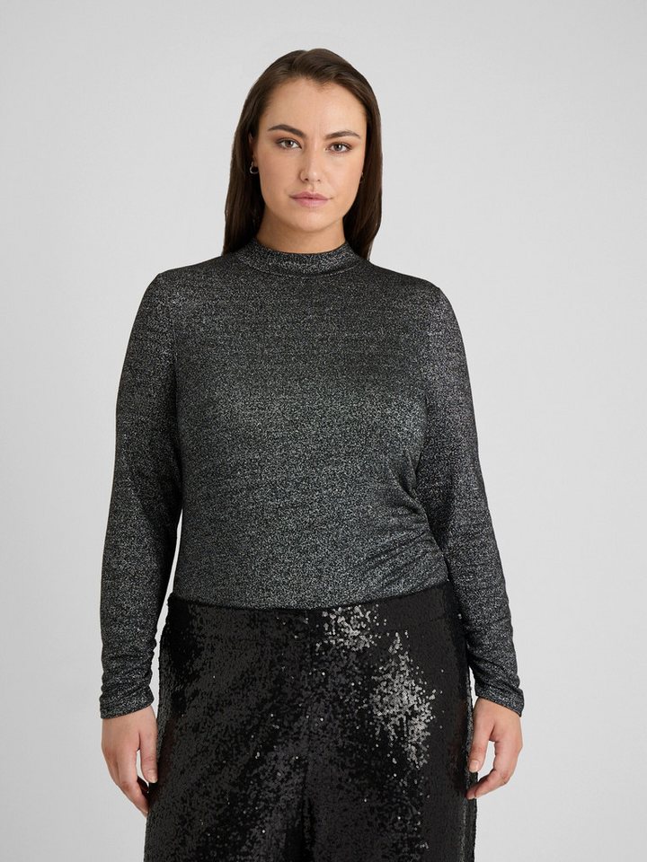 Guido Maria Kretschmer Curvy Langarmshirt Lea (1-tlg) Drapiert/gerafft von Guido Maria Kretschmer Curvy