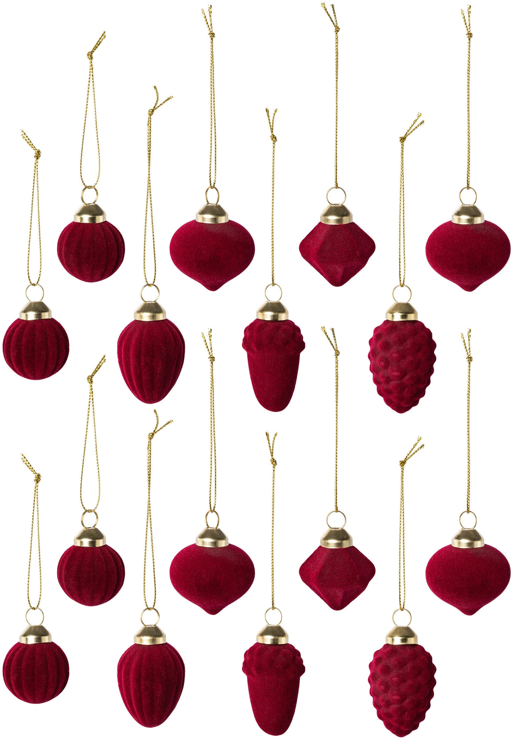 Guido Maria Kretschmer Home&Living Christbaumschmuck "Weihnachtsdeko rot, Christbaumschmuck", (Packung, 16 tlg.) von Guido Maria Kretschmer Home&Living