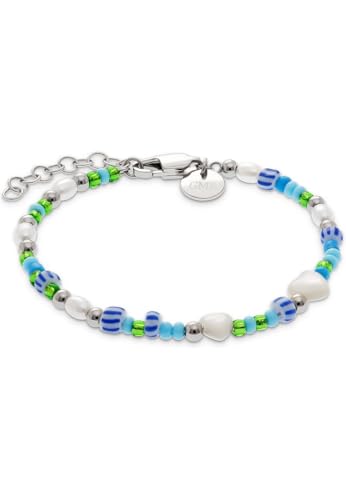 Guido Maria Kretschmer Jewelry GMK Collection Damen-Armband Edelstahl, Perle, Kunststoff 5 Muschelkern One Size 89201559 von Guido Maria Kretschmer Jewelry