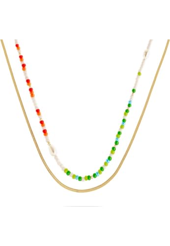 Guido Maria Kretschmer GMK Collection Damen-Kette Edelstahl Glasstein One Size 88993764 von Guido Maria Kretschmer