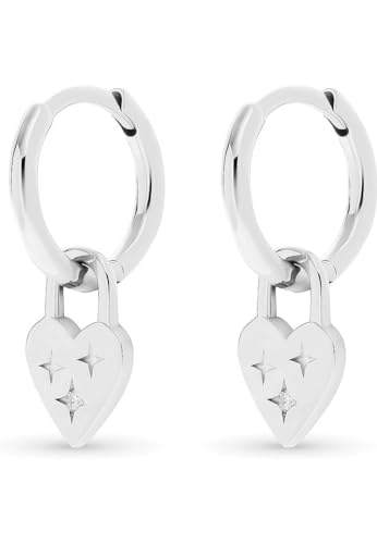 Guido Maria Kretschmer Damen-Ohrhänger 925er Silber 2 Diamant One Size, Silber 32025498 von Guido Maria Kretschmer Jewelry