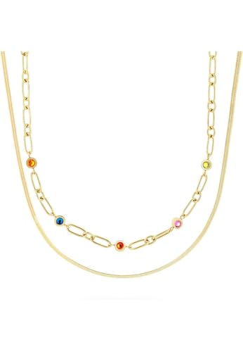 Guido Maria Kretschmer GMK Collection Damen-Kette Edelstahl Kristall One Size 89192975 von Guido Maria Kretschmer