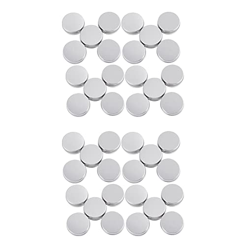 Guihydur 40 x Leere Kosmetik Pot Lip Balm Aluminium Jar Container Schraubdeckel 15Ml von Guihydur