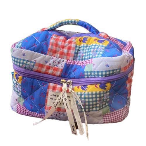 Guihydur Kosmetiktaschen für Frauen, Süße Make-Up-Tasche mit Blumenmuster, Organizer, Aufbewahrung, Make-Up-Tasche, Kulturbeutel, Handtaschen, Geldbörsen, B von Guihydur