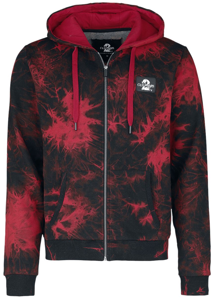 Guild Wars - Gaming Kapuzenjacke - 2 - Dragon - S bis L - für Männer - Größe S - rot/schwarz  - EMP exklusives Merchandise! von Guild Wars