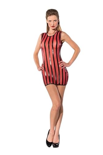 Guilty Pleasure Fetish We Damen Gp Printed Datex Striped Kleid, Red, L Guilty Pleasure Fetish We Damen Gp Printed Datex Striped Kleid, Red, L von Guilty Pleasure Fetish We