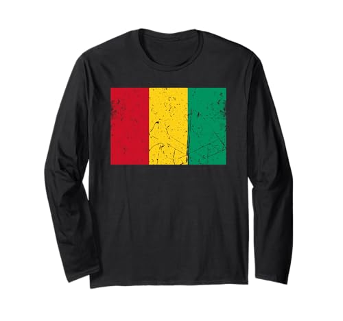 Guinea-Flaggen-Grafik für Männer, Frauen, Kinder Langarmshirt Guinea-Flaggen-Grafik für Männer, Frauen, Kinder Langarmshirt von Guinea Flag Graphic Store