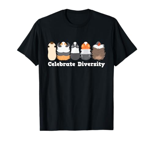 Guinea Pig Apparel Celebrate Diversity Meerschweinchen T-Shirt Damen Schwarz Kurzarm S EU 38/40 Guinea Pig Apparel Celebrate Diversity Meerschweinchen T-Shirt Damen Schwarz Kurzarm S EU 38/40 von Guinea Pig Apparel