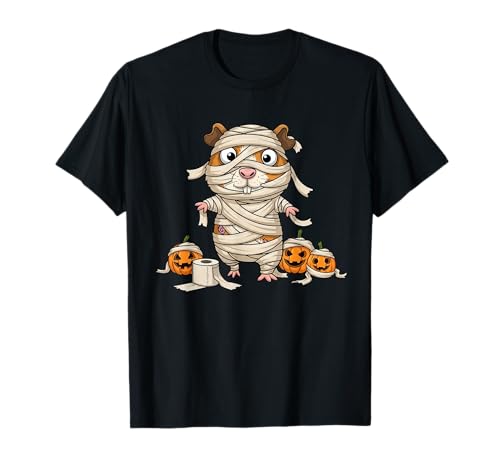 Lustiges Meerschweinchen-Mumien-Kürbis, Halloween, Kinder, Herren und Damen T-Shirt von Guinea Pig Lovers Cute Halloween Outfits Boy Girl