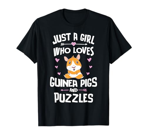 Just A Girl Who Loves Meerschweinchen And Puzzles T-Shirt von Guinea Pigs Memme