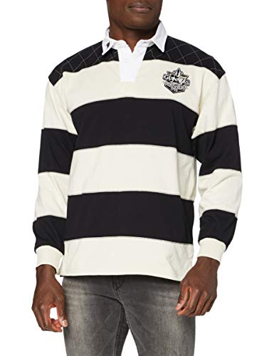 Guinness Official Merchandise Herren Shirt , Knopfleiste - Multicolored - Black/Cream - Größe L von Guinness