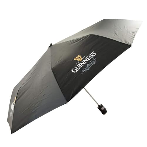 Guinness Regenschirm im Damen-Stil und Druckknopf, Schwarz, 11.8 x 2.0 x 2.0 inches von Guinness