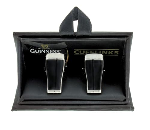 Guinness Stilvolle Manschettenknöpfe Manschette Knöpfen für Herren mit Bier Pint Design von Guinness
