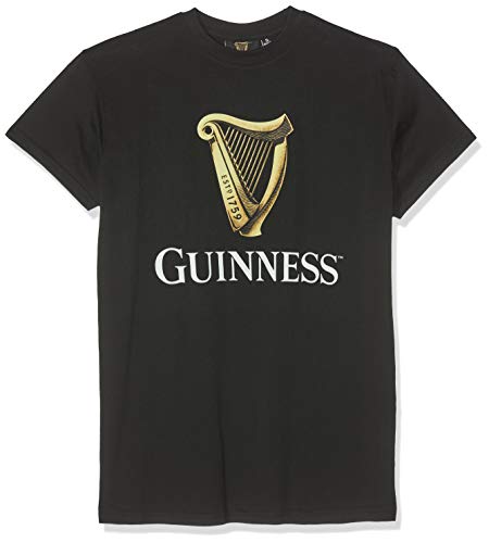 Guinness Herren BLK Guin HARP R/N T T-Shirt, Schwarz (Black Black), XXL Guinness Herren BLK Guin HARP R/N T T-Shirt, Schwarz (Black Black), XXL von Guinness