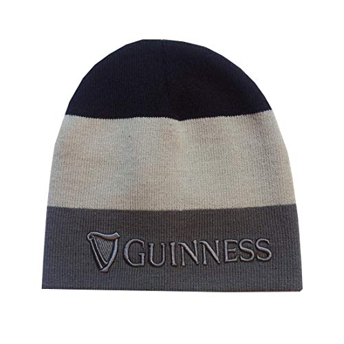 Guinness Unisex G6230 Beanie-Mütze, schwarz, grau, Einheitsgröße von Guinness